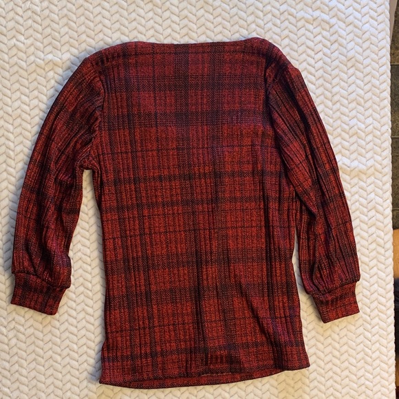 Premise Red and Black Plaid shirt - Picture 4 of 4